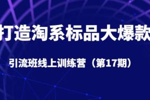 打造淘系标品大爆款引流班线上训练营5天直播授课