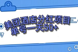 （7515期）美团酒店分红项目，单号一天50+