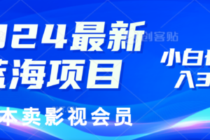 （11894期）2024最新蓝海项目，0成本卖影视会员，小白也能日入3位数