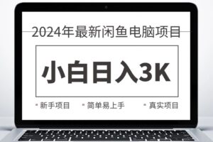 （10845期）2024最新闲鱼卖电脑项目，新手小白日入3K+，最真实的项目教学