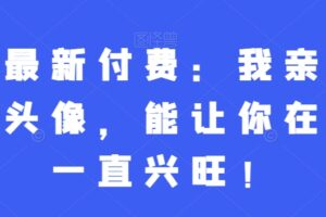 灏泽最新付费：我亲选了几种头像，能让你在新年一直兴旺！