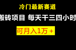 （6665期）最新冷门游戏搬砖项目，零基础也能玩（附教程+软件）