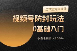 （10107期）2024视频号升级防封玩法，零基础入门，小白也能日入3000+