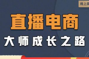 （4200期）直播电商高手成长之路：教你成为直播电商大师，玩转四大板块（25节）