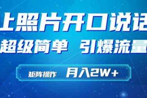 （9553期）利用AI工具制作小和尚照片说话视频，引爆流量，矩阵操作月入2W+