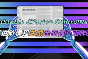 （5614期）AI（stable difusion ControlNet）绘画进阶课程 办公场景 全面提升工作效率