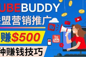 （4206期）推广TubeBuddy联盟营销项目，完全免费的推广方法，轻松月赚500美元