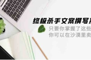 （9928期）终极 杀手文案-撰写系统 只要你掌握了这些秘诀 你可以在沙漠里卖沙子-42节