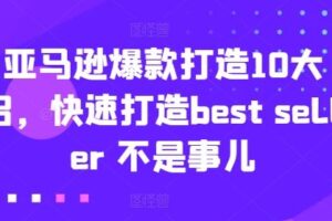 亚马逊爆款打造10大招，快速打造best seller 不是事儿