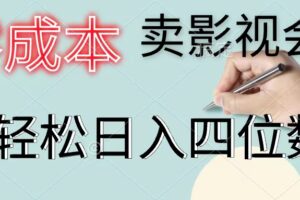 （11644期）零成本卖影视会员，一天卖出上百单，轻松日入四位数