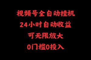 （10031期）视频号全自动挂机，24小时自动收益，可无限放大，0门槛0投入