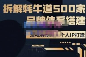 牛牛·500家餐饮品牌搭建&短视频深度解析，拆解牦牛道500家品牌体系搭建