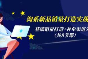 （9962期）淘系新品销量打造实战系列，基础销量打造+补单渠道分析（共8节课）