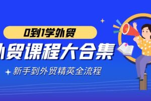 （9017期）外贸-课程大合集，0到1学外贸，新手到外贸精英全流程（180节课）