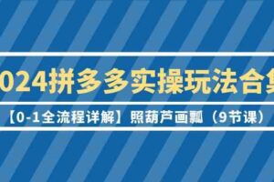 2024拼多多实操玩法合集【0-1全流程详解】照葫芦画瓢（9节课）