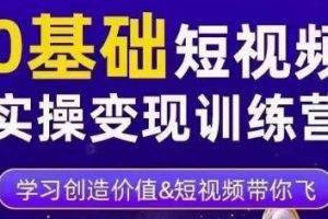 薛辉·0基础短视频实操变现训练营，3大体系成就百万大V