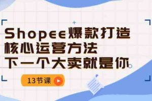 Shopee爆款打造核心运营方法，下一个大卖就是你（13节课）