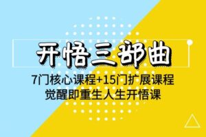 开悟三部曲-7门核心课程+15门扩展课程，觉醒即重生人生开悟课(高清无水印)