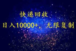 （9464期）完美落地，暴利快递回收项目。每天收入10000+，可无限放大