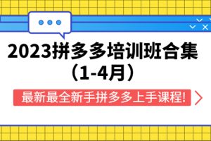 （5684期）2023拼多多培训班合集（1-4月），最新最全新手拼多多上手课程!