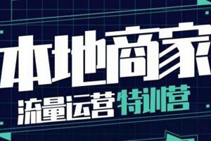 （3731期）本地商家流量运营特训营，四大板块30节，本地实体商家必看课程