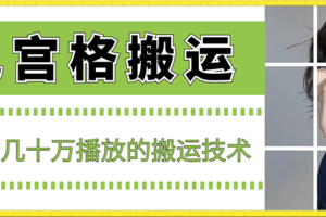 最新九宫格搬运，十秒一个作品，破了几十万播放的搬运技术【揭秘】