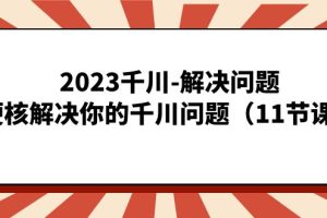 （7214期）2023千川-解决问题，硬核解决你的千川问题（11节课）