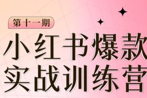 #原创                                                                                                 小红书博主爆款训练营第11期，手把手教你从0-1做小红书，从定位到起号到变现