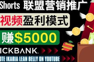 （3969期）通过Youtube Shorts推广联盟营销商品，月赚5000美元 方法和技巧