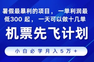 2024最新项目冷门暴利，整个暑假都是高爆发期，一单利润300+，每天可批量操作十几单