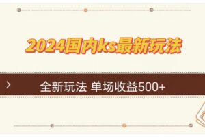 （12779期）国内ks最新玩法 单场收益500+