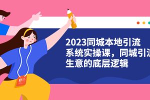 （6126期）2023同城本地引流系统实操课，同城引流生意的底层逻辑（31节视频课）