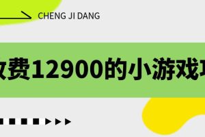 （6657期）收费12900的小游戏项目，单机收益30+，独家养号方法