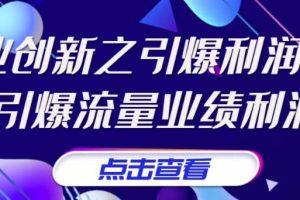 （3388期）张琦《商业创新之引爆利润增长》引爆流量业绩利润