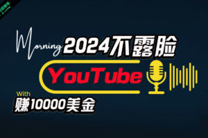 （10348期）AI做不露脸YouTube赚$10000月，傻瓜式操作，小白可做，简单粗暴