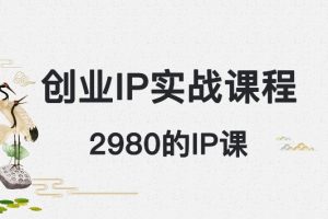 外边卖2980的创业IP课程，做私域月入5w+