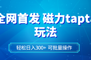 （8166期）全网首发磁力toptop玩法 轻松日入300+