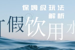 打假维权饮用水赔付玩法，一单收益上千【详细视频玩法教程】【仅揭秘】