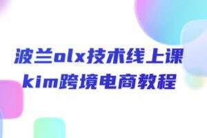 （10967期）波兰olx 技术线上课，kim跨境电商教程