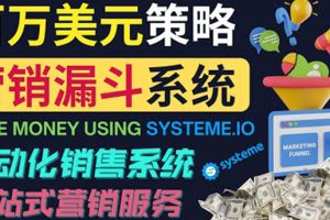 （3861期）如何利用营销漏斗（Sale Funnels）赚百万美元：自动销售系统！