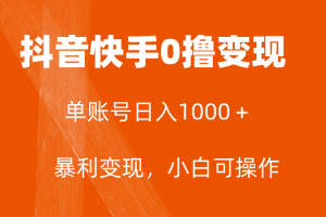 （7993期）全网首发，单账号收益日入1000＋，简单粗暴，保底5元一单，可批量单操作