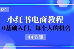 2024从0-1学习小红书电商，0基础入门，每个人的机会（45节）