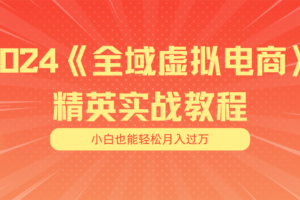 （11484期）月入五位数 干就完了 适合小白的全域虚拟电商项目（无水印教程+交付手册）