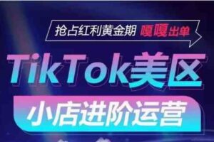 TikTok Shop美区小店进阶运营，快速掌握各流量渠道玩法，抢占红利黄金期，嘎嘎出单