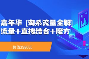 （3458期）流量嘉年华 [淘系流量全解]系列课：免费流量+直搜结合+魔方（价值2980）