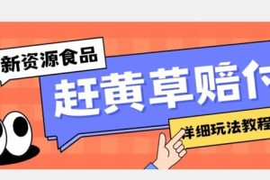 新资源食品赶黄草标签瑕疵打假赔付思路，光速下车，一单利润千+【详细玩法教程】【揭秘】