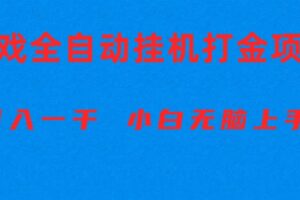 （10215期）全自动游戏打金搬砖项目，日入1000+ 小白无脑上手