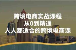 跨境电商实战课程：从0到精通，人人都适合的跨境电商课（14节课）