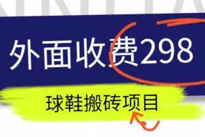 外面收费298的得物球鞋搬砖项目详细拆解教程