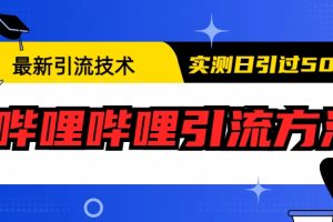 （6548期）最新引流技术：哔哩哔哩引流方法，实测日引50+